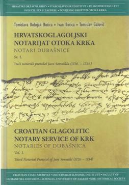 Hrvatskoglagoljski notarijat otoka Krka: notari Dubašnice - sv.1