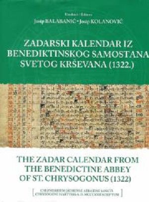 Zadarski kalendar iz benediktinskog samostana svetog Krševana (1322.)